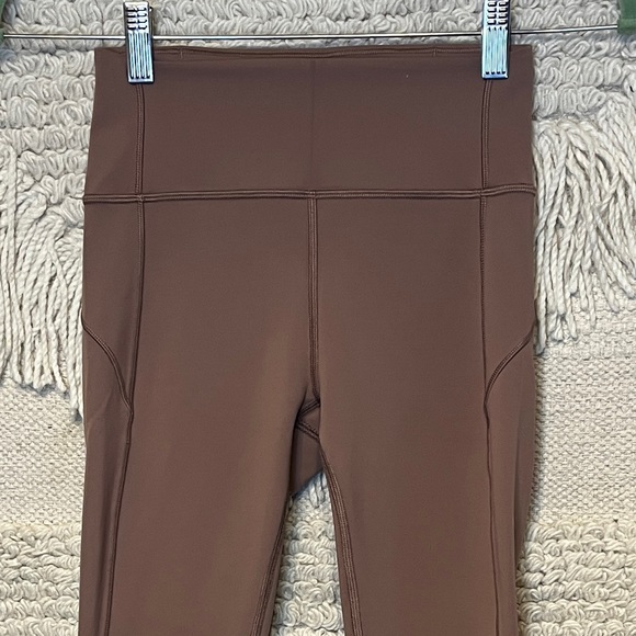 LULULEMON antique bark In Movement 7/8 Tight Everlux 25" leggings 4 - Picture 3 of 9